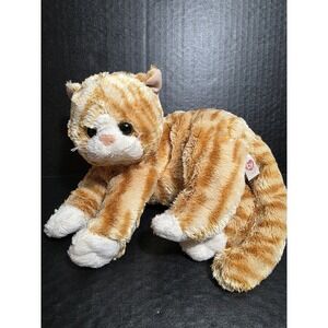 Ty Classic Cobbler Kitty Cat Plush Orange Stripe Tabby 2014 Stuffed Animal
